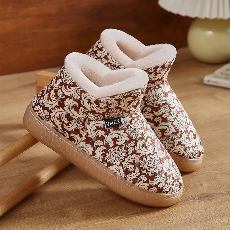 Plus Size Elegant Pattern Slippers - Coffee - EU40-41(US7-7.5) - image 10