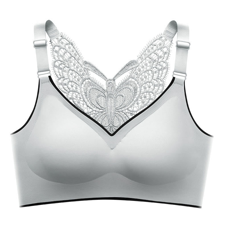 Plus Size Butterfly Beauty Back Wireless Bra