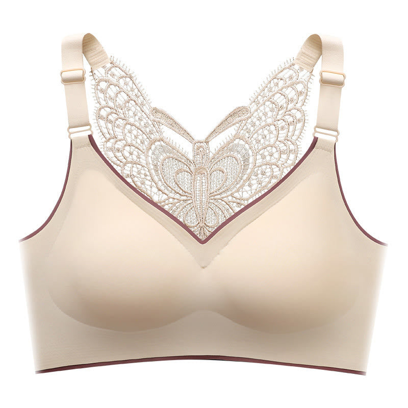 Plus Size Butterfly Beauty Back Wireless Bra