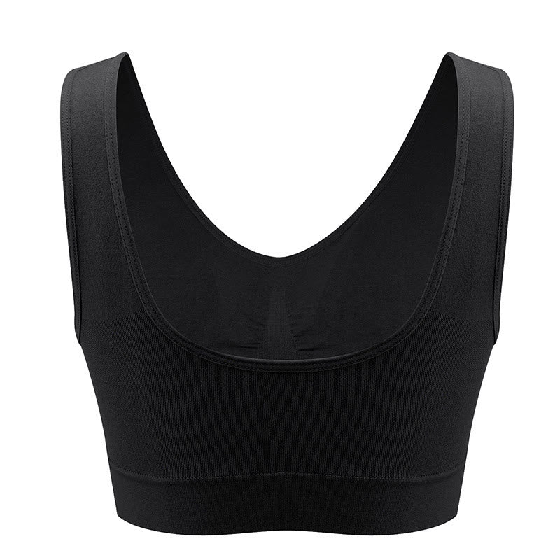 Plus Size Breathable Sports Wireless Bra