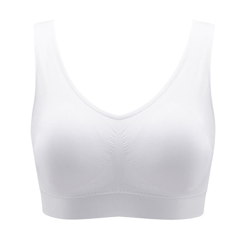 Plus Size Breathable Sports Wireless Bra