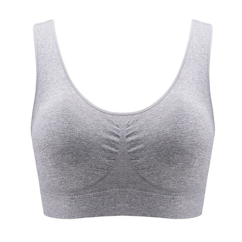 Plus Size Breathable Sports Wireless Bra