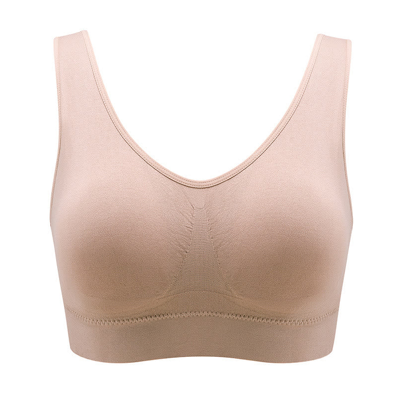 Plus Size Breathable Sports Wireless Bra