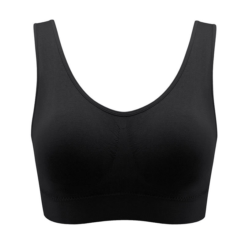 Plus Size Breathable Sports Wireless Bra