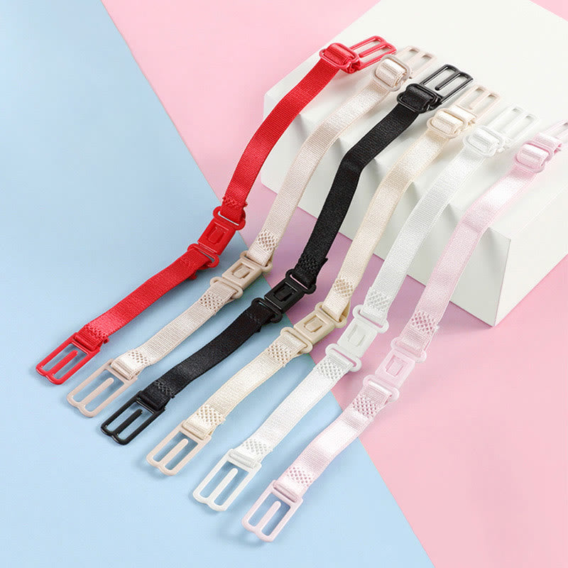 Solid Color Anti-slip Elastic Bra Strap Holder(6 Packs)