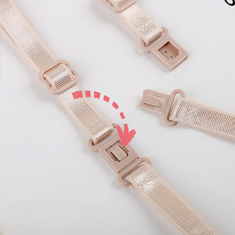 Solid Color Anti-slip Elastic Bra Strap Holder(6 Packs)