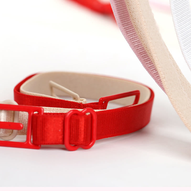 Solid Color Anti-slip Elastic Bra Strap Holder(6 Packs)