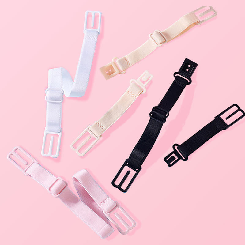 Solid Color Anti-slip Elastic Bra Strap Holder(6 Packs)