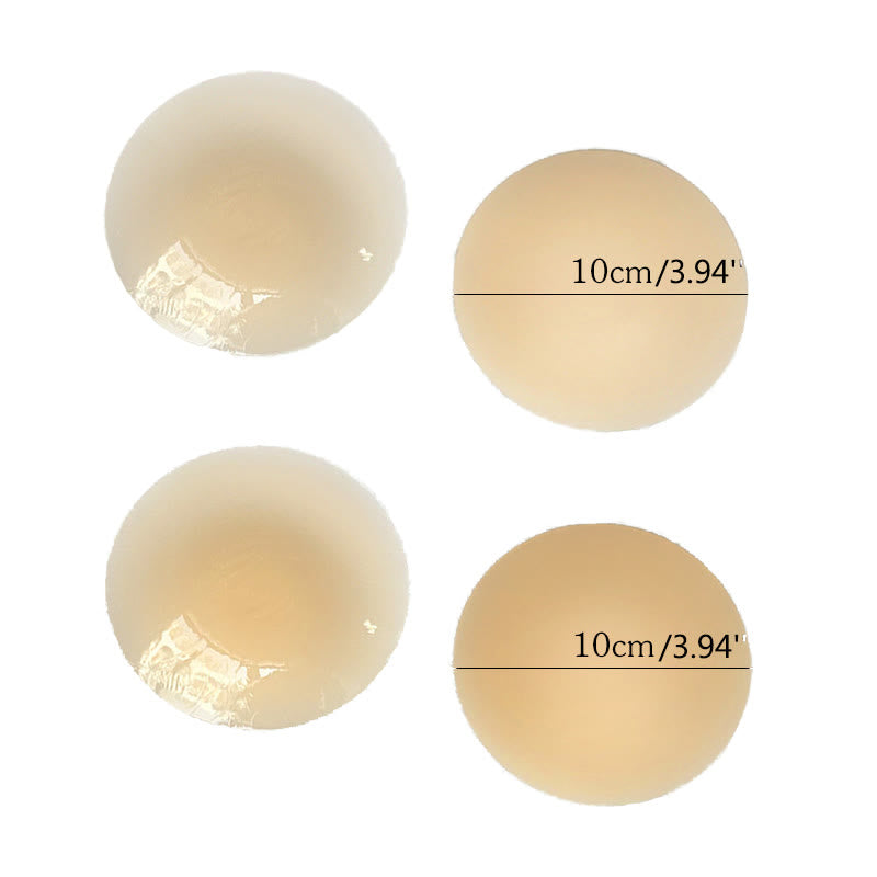 Thin Solid Silicone Nipple Cover(2 Pairs)