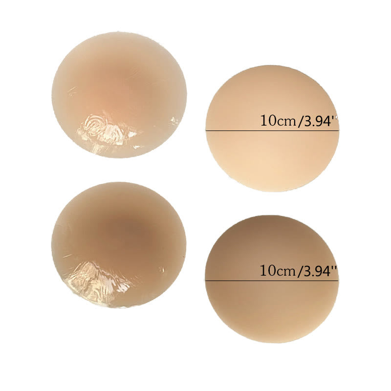 Thin Solid Silicone Nipple Cover(2 Pairs)