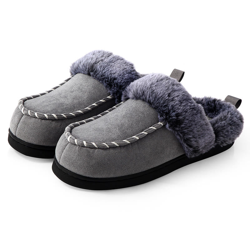 Plus Size Warm Lined Soft Floor Slippers