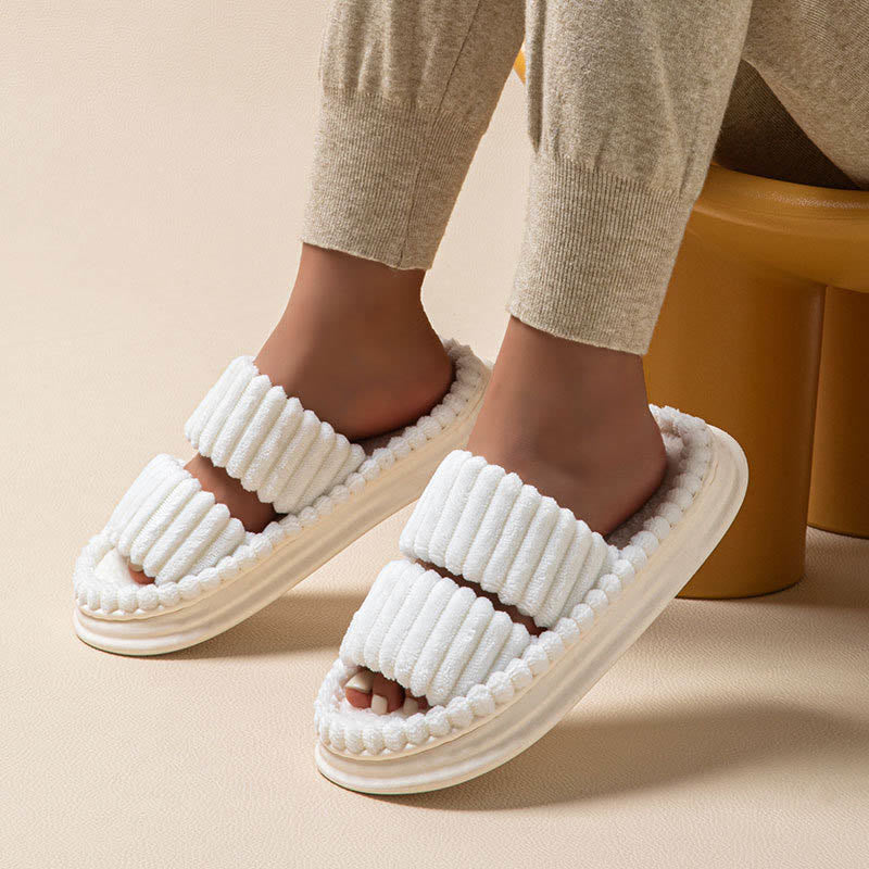 Plus Size Comfortable Pleated Slippers