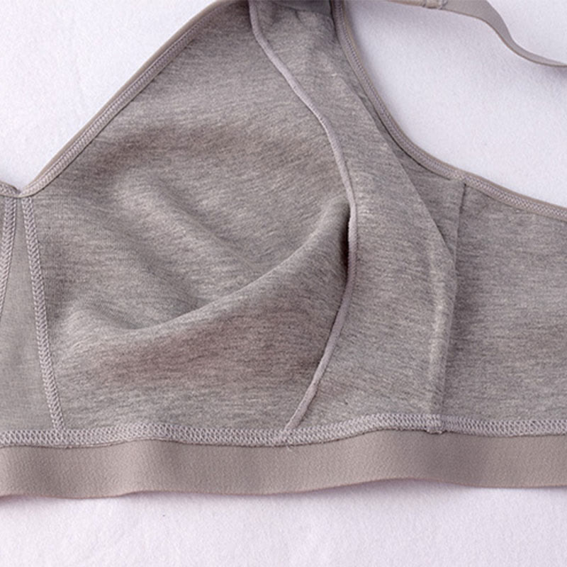 Plus Size Seamless Cotton Wireless Bra