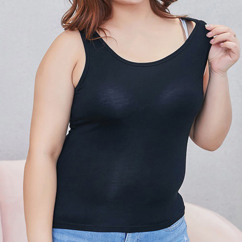 Plus Size Loose Padded Wire-free Yoga Camisole