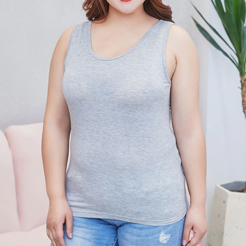 Plus Size Loose Padded Wire-free Yoga Camisole