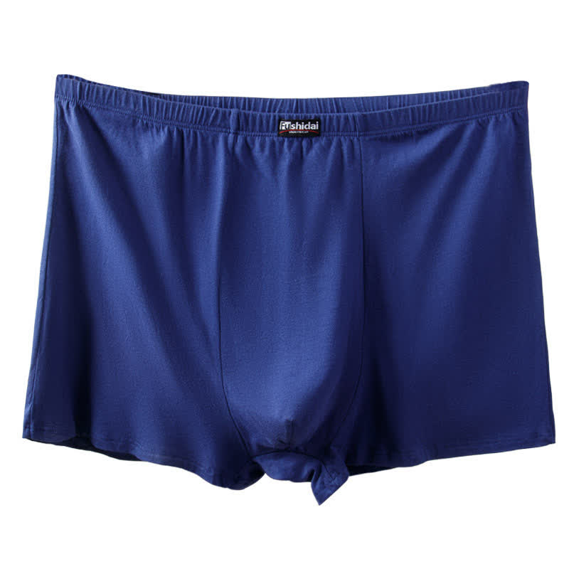 Plus Size High Waist Loose Cotton Men's Boxer Brief(2 Packs)