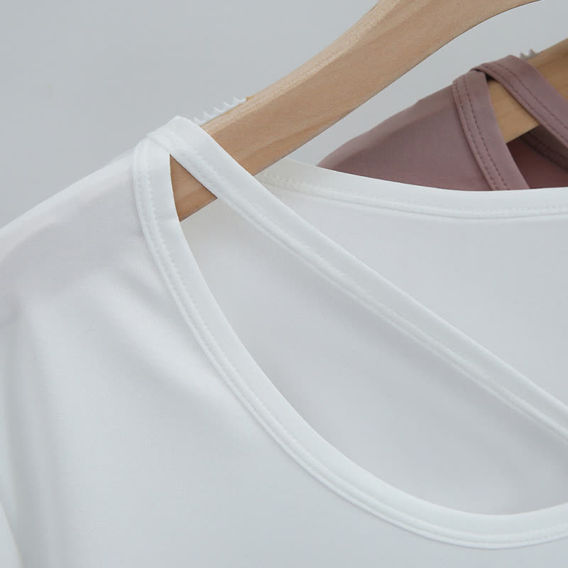 Plus Size Loose Breathable Quick Dry Yoga Short Sleeves