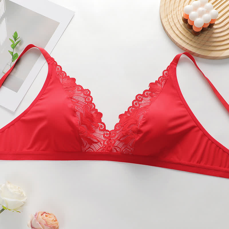 Sexy Ultra Thin See-through Lace Wireless Bra