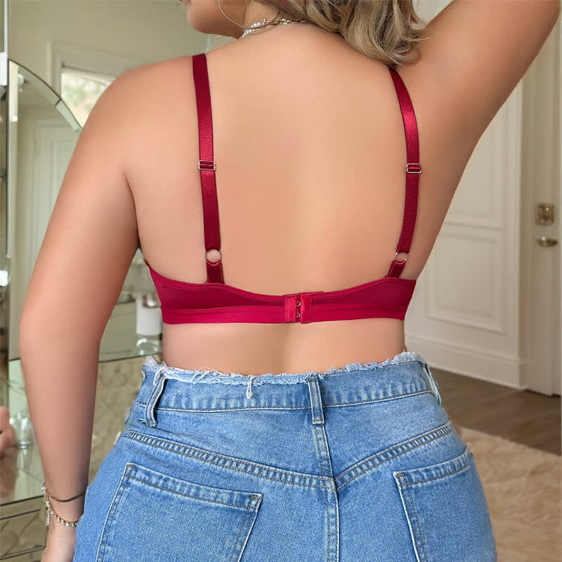 Sexy Ultra Thin See-through Lace Wireless Bra