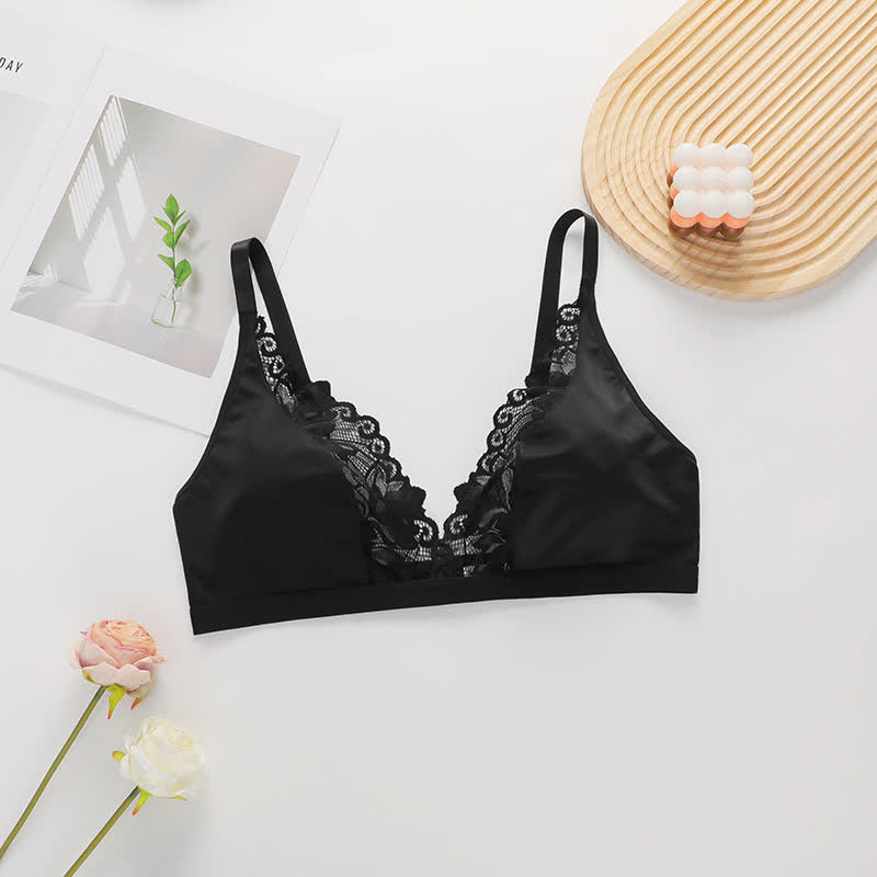 Sexy Ultra Thin See-through Lace Wireless Bra