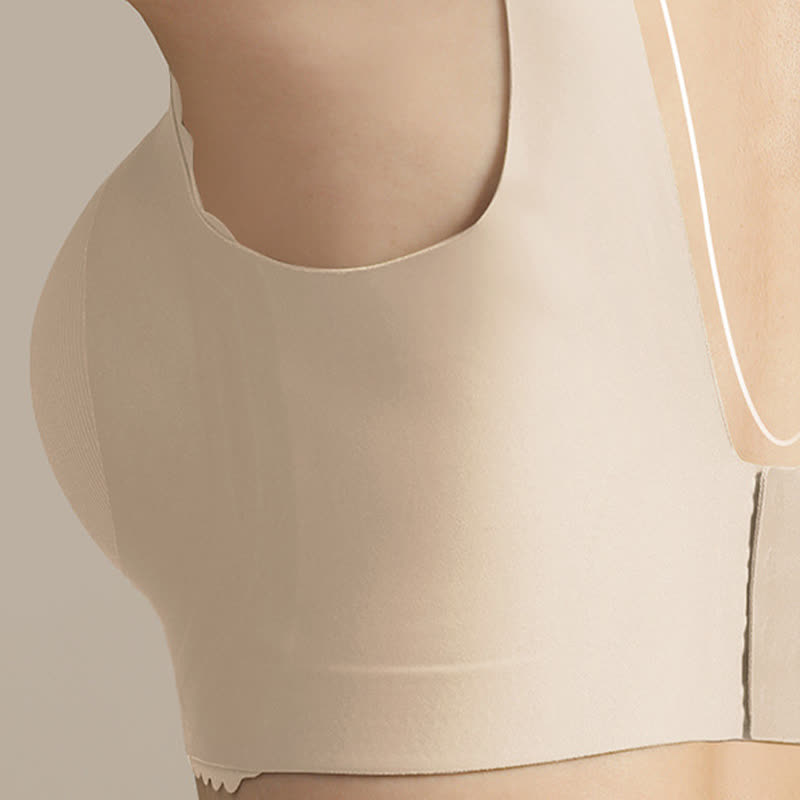 Wavy Edge Full Cup Thin Push Up Wireless Bra