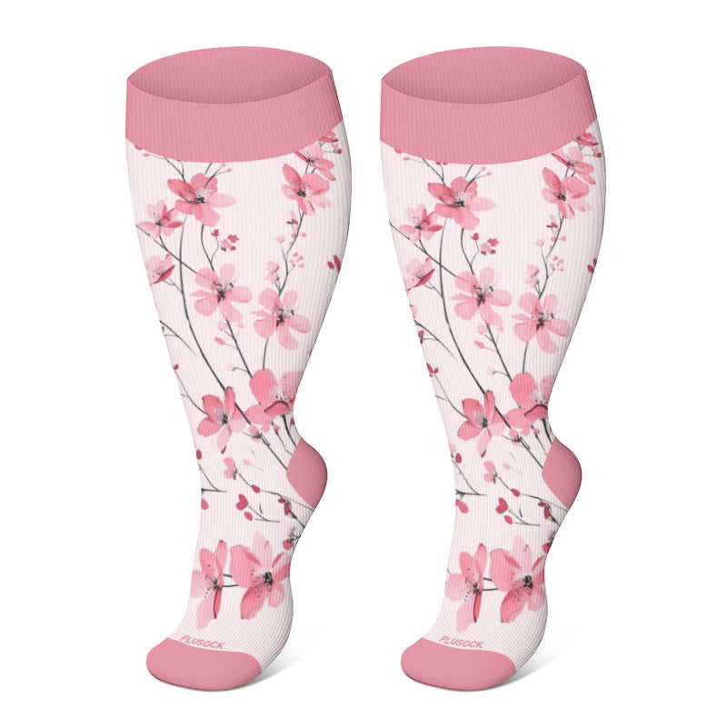 Plus Size Blossom Compression Socks(3 Pairs)