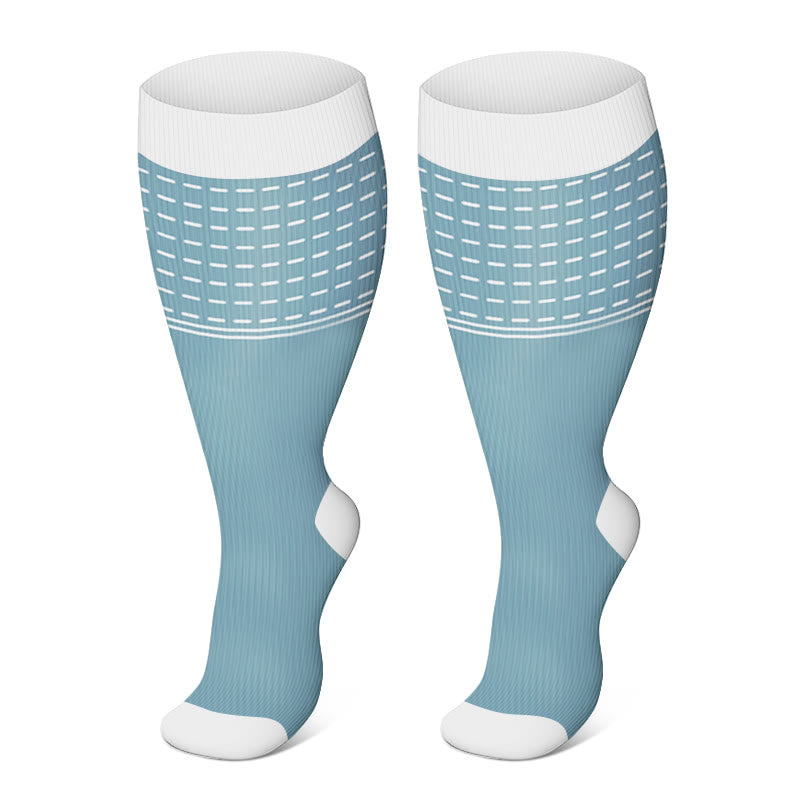 Plus Size Line Compression Socks(3 Pairs)