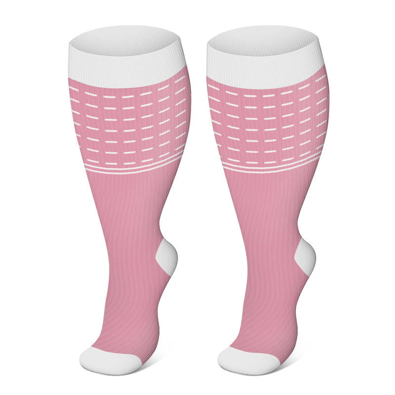 Plus Size Line Compression Socks(3 Pairs)