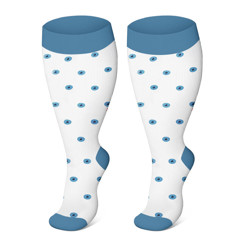Plus Size Fruit Style Compression Socks(3 Pairs)