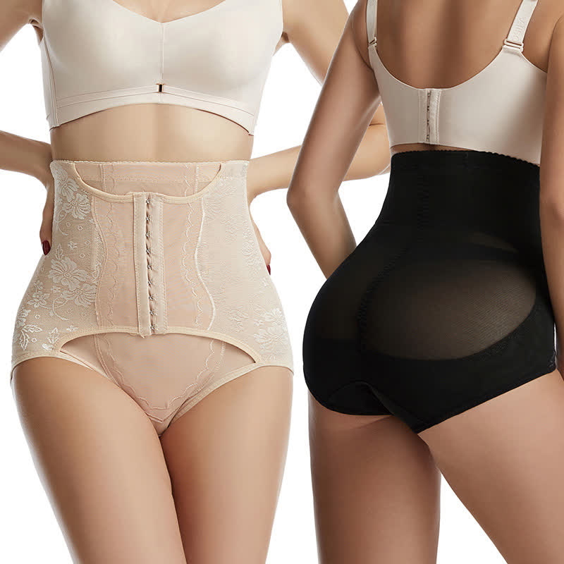 High Waist Breathable Mesh Tummy Shaping Panty(2 Packs)