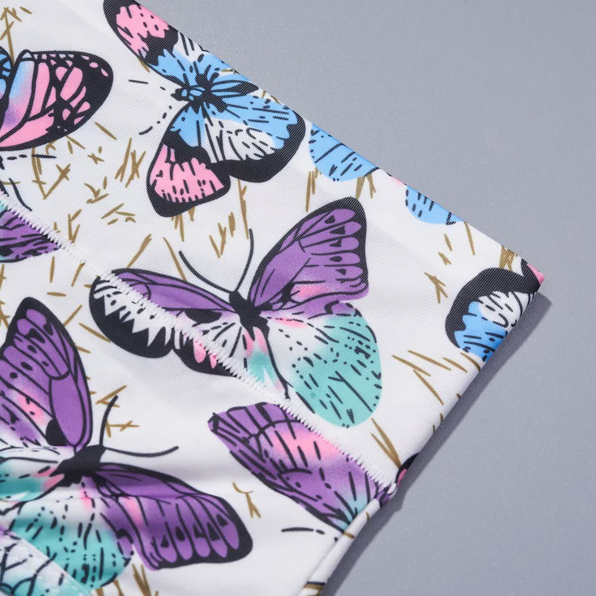 Butterfly Printed High Waist Brief(4 Packs) - image 3