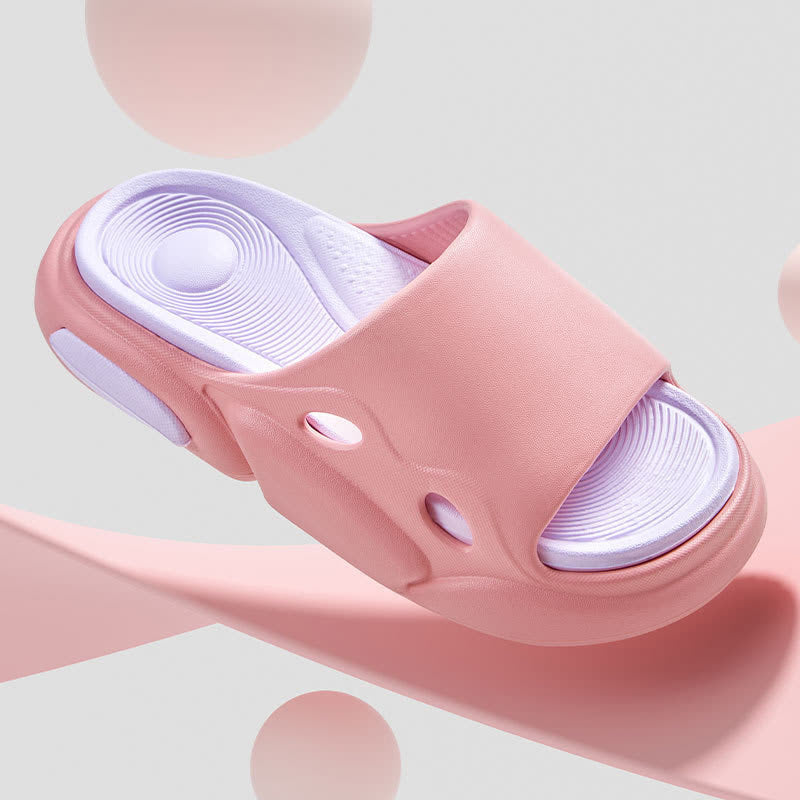 Color Block Arch Support Non-Slip Home Slides