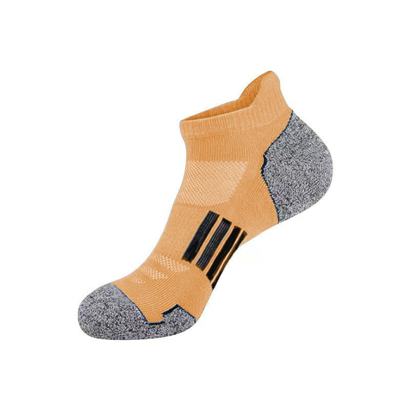 Plus Size Heel Tab Ankle Compression Socks(6 Pairs) - Yellow - EU39-45(US6-11) - image 11