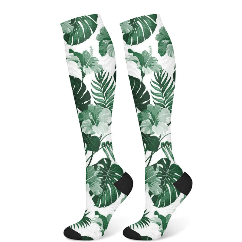 Monstera Leaves Compression Socks(3 Pairs) - Monstera(1 Pair) - S/M - image 8