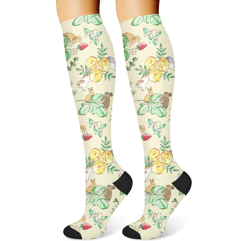 Squirrel Fawn Compression Socks(3 Pairs) - image 2
