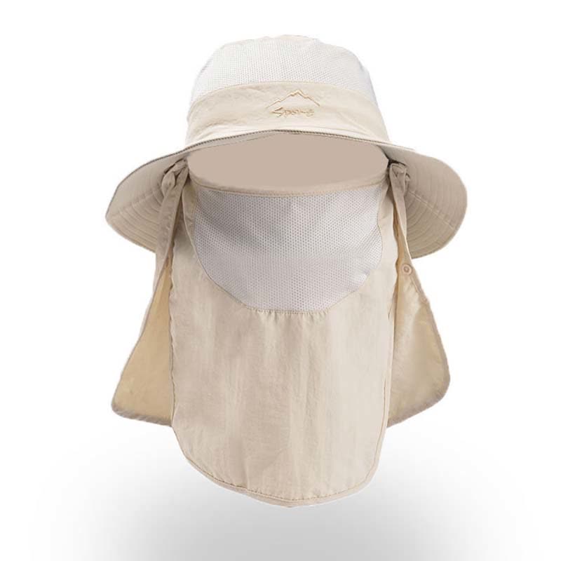 Multi-functional Outdoor Quick Dry Bucket Hat - Beige - One Size - image 25