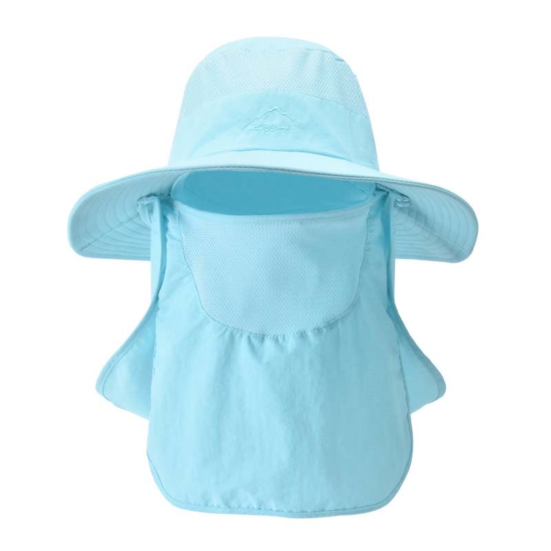 Multi-functional Outdoor Quick Dry Bucket Hat - Blue - One Size - image 2