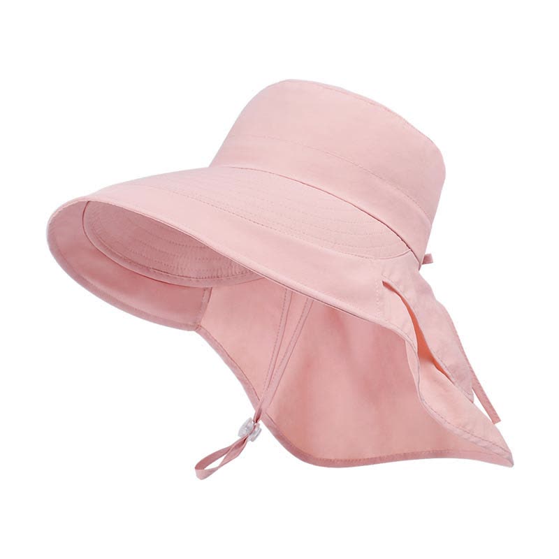 Outdoor Hiking Wide-Brim Bucket Hat - Pink - One Size - image 10