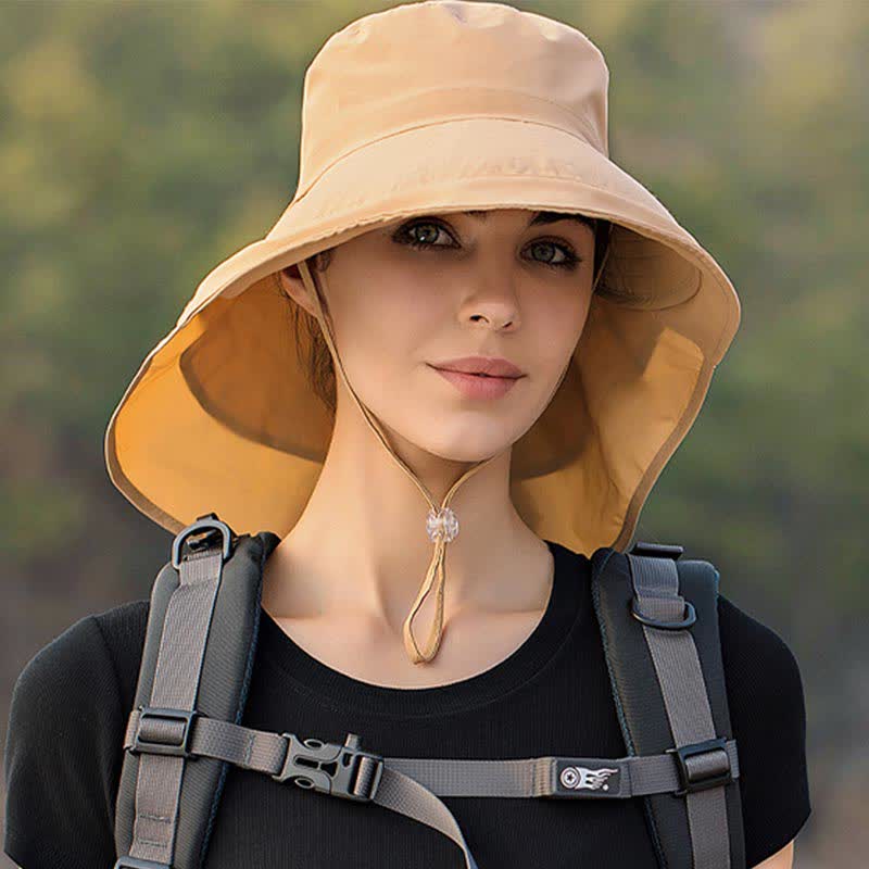 Outdoor Hiking Wide-Brim Bucket Hat - image 4