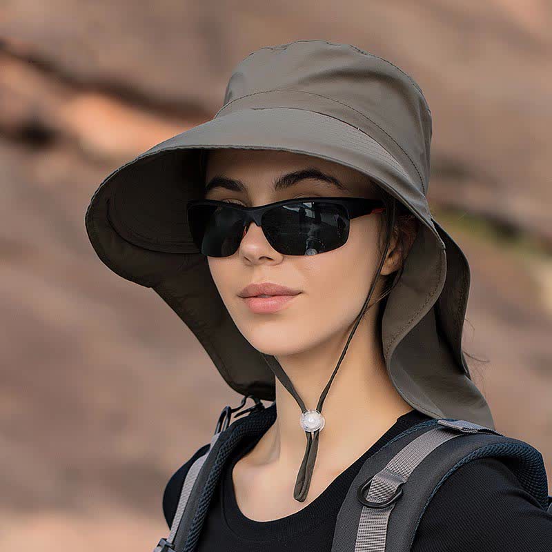 Outdoor Hiking Wide-Brim Bucket Hat - image 17