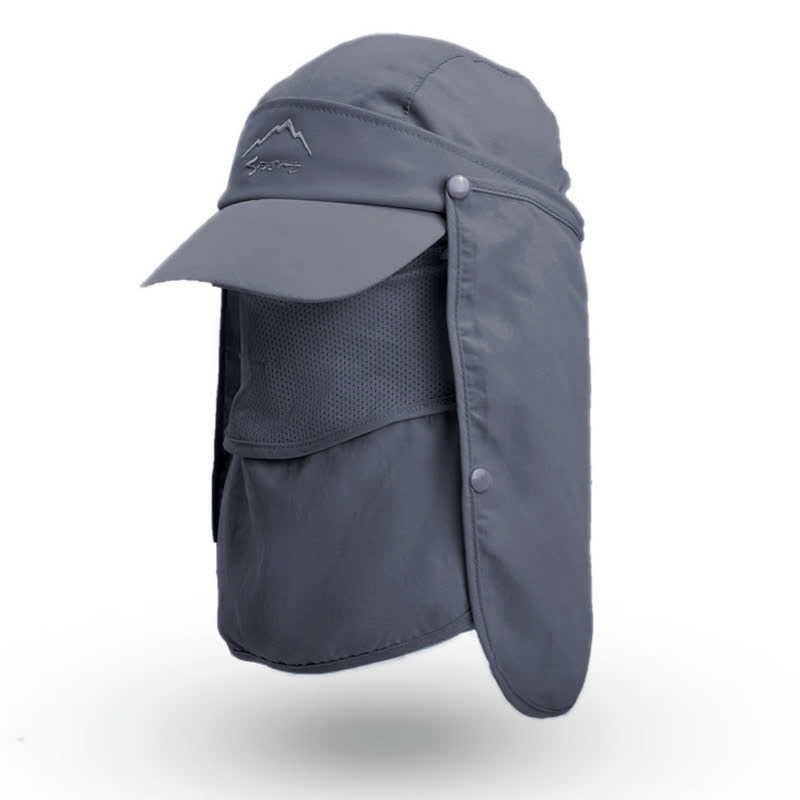 Multi-wear Outdoor Sun Protection Baseball Cap - Dark Grey - One Size - image 3