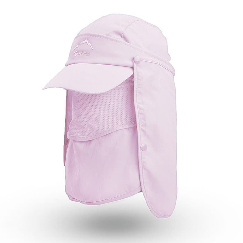 Multi-wear Outdoor Sun Protection Baseball Cap - Pink - One Size - image 14