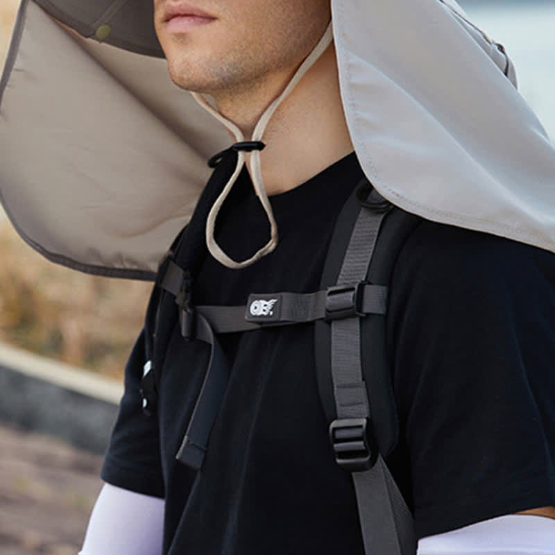 Detachable Neck Flap Bucket Hat - image 2