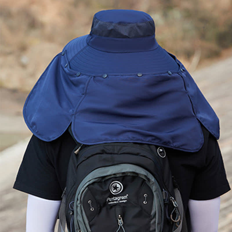 Detachable Neck Flap Bucket Hat - image 12