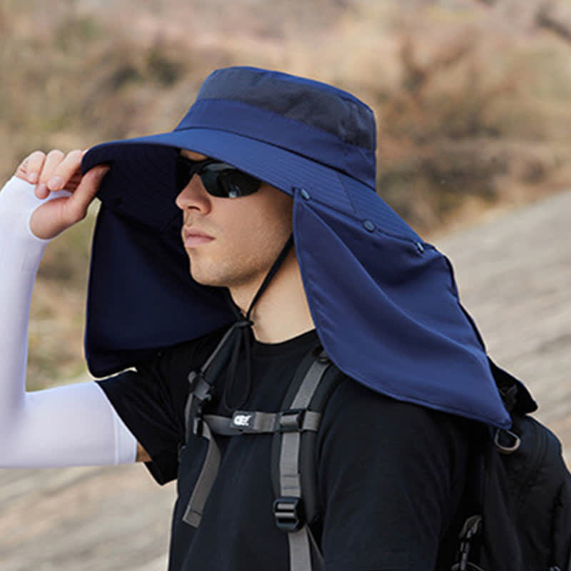 Detachable Neck Flap Bucket Hat - image 13