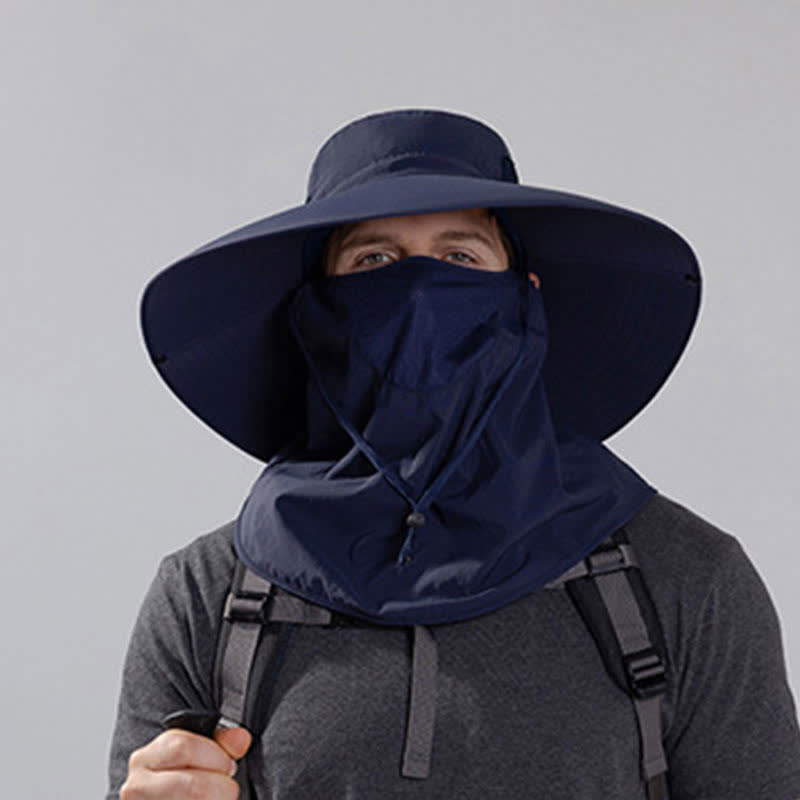 Outdoor Sun Protection Mask Bucket Hat - image 10