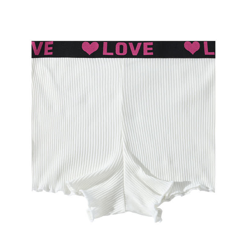 Mid-rise LOVE Waistband Boyshort(3 Packs) - White - 3XL - image 8