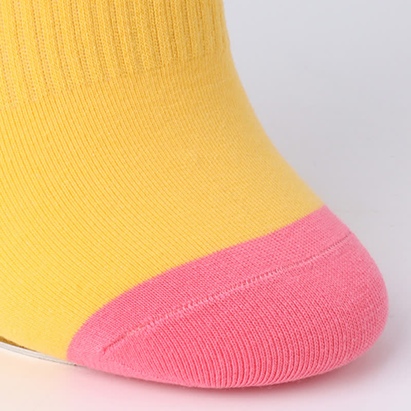 Cotton Colorful Sweat Absorbent Invisible Socks(6 Pairs)