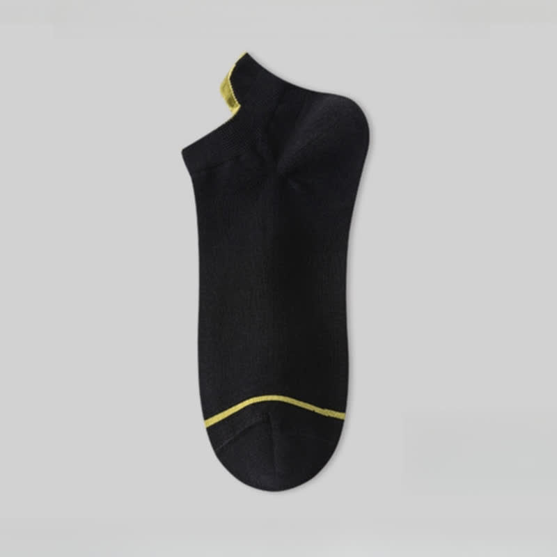 Solid Color Cotton Thin Absorbent Socks(5 Pairs)