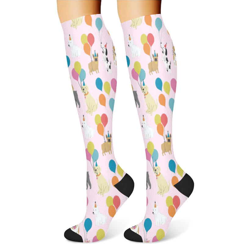 Balloon Dachshund Cat Compression Socks(3 Pairs) - image 3